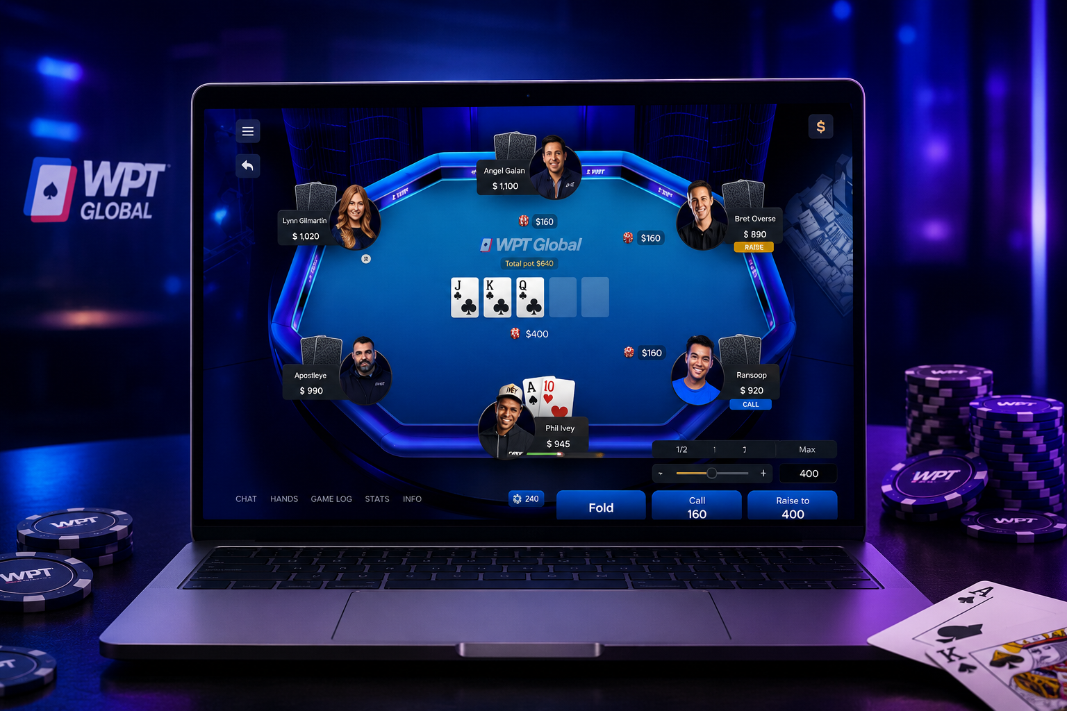 WPT扑克手机端下载画面